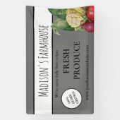 グレーファームハウスプロデュメーブファームビジネスバナー 横断幕 (縦)