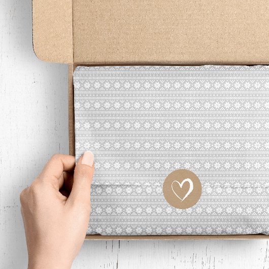 グレーフェアアイルクリスマスセーターパターン 薄葉紙