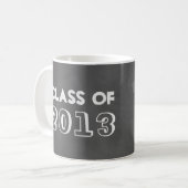 グレーフェイクの黒板クラスの年の写真をタップ コーヒーマグカップ (正面左)