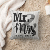 グレーフェイクウッドのミセス・ミセス結婚ズ・ピロー クッション (ブランケット)