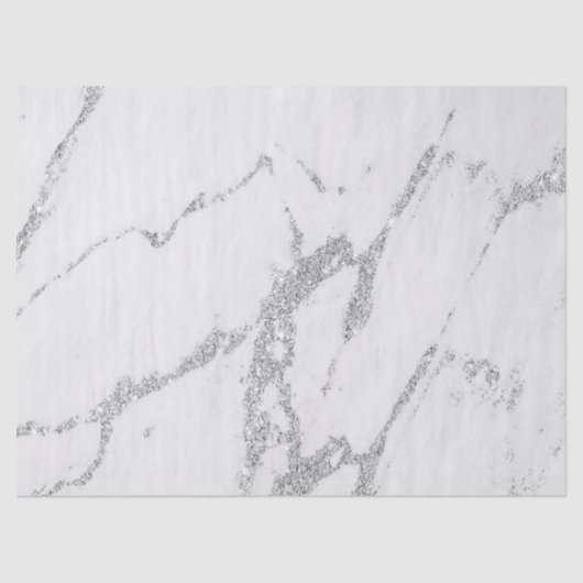 グレーフェイクグリッター銀グリッターアクセント 薄葉紙 (正面)