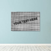 グレーフェイクファブリックカスタム文字キャンバス印刷 キャンバスプリント (インサイチュ (ウッドフロア))