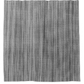 グレーフェイクファブリックシャワーカーテン – モダンデザイン シャワーカーテン (正面)