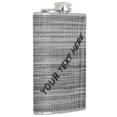 グレーフェイクファブリックフラスカスタム文字 フラスク (右)