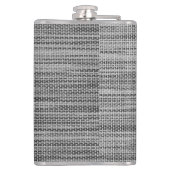 グレーフェイクファブリックフラスカスタム文字 フラスク (裏面)