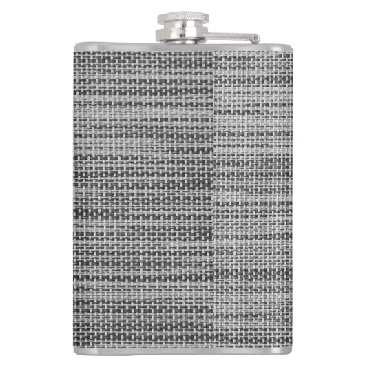 グレーフェイクファブリックフラスカスタム文字 フラスク (裏面)