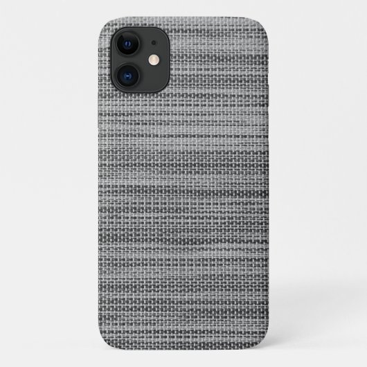 グレーフェイクファブリックモダンデザインiPhoneケース Case-Mate iPhoneケース (裏面)