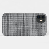グレーフェイクファブリックモダンデザインiPhoneケース Case-Mate iPhoneケース (裏面(横))