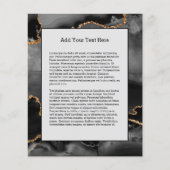 グレーフェイクマーリーアゲットゴールデングリッターブラックストーン チラシ (正面)