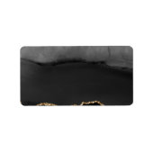 グレーフェイクマーリーアゲットゴールデングリッターブラックストーン ラベル (正面)