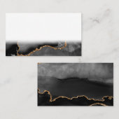 グレーフェイクマーリーアゲットゴールデングリッターブラックストーン ロイヤリティカード (正面/裏面)