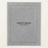 グレーフェイクリネンのテクスチャ プランナー手帳 (正面)