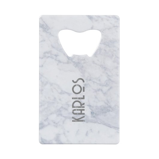 グレーフェイク大理石の背景2 クレジットカード栓抜き