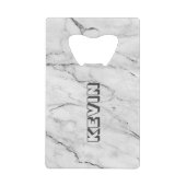 グレーフェイク大理石の背景3 クレジットカード栓抜き (正面)