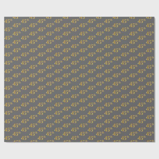 グレーフェイク、金ゴールド45位(45位)イベント ラッピングペーパー (フラット)