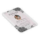 グレーフェミニンピンクフローラお祝い マグネット (右側)