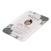 グレーフェミニンピンクフローラお祝い マグネット (左側)