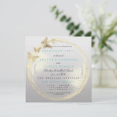 グレーフォキシアーゴールデンバ結婚ブルズ婚約グラデーション 招待状 (スタンド正面)