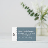 グレーフォックス - ベビーシャワーのおむつくじ券 封入 エンクロージャーカード (スタンド正面)