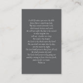 グレーフォト悔やみや弔慰葬儀記念カード 名刺 (裏面)