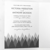 グレーフォレストレンジウッドランド結婚ズスイート 三つ折り招待状 (内部最初)