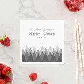 グレーフォレストレンジウッドランド結婚ズ スタンダードカクテルナプキン (インサイチュ)