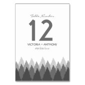 グレーフォレストレンジウッドランド結婚ズ テーブルナンバー (裏面)