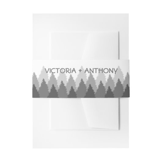 グレーフォレストレンジウッドランド結婚ズ 招待状ベリーバンド (正面例)