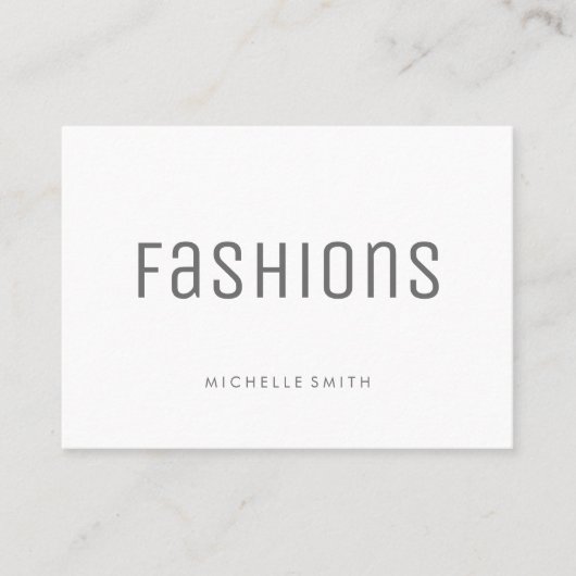 グレーフォントミニマル |プロフェッショナル 名刺 (正面)