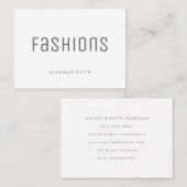 グレーフォントミニマル |プロフェッショナル 名刺 (正面/裏面)