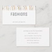 グレーフォントミニマル | 金ゴールドビーズ 名刺 (正面/裏面)