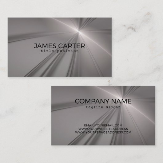 グレーフラクタル 名刺 (正面/裏面)