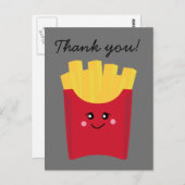 グレーフランスのの背景の可愛いフライ ポストカード (正面/裏面)