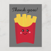 グレーフランスのの背景の可愛いフライ ポストカード (正面)