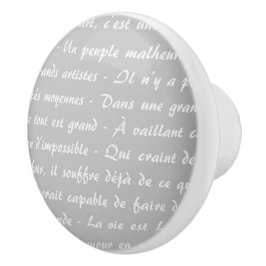 グレーフランスのスクリプト セラミックノブ