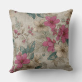 グレーフランスのパターン クッション (裏面)