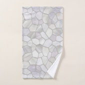 グレーフランスのプラチナモザイク バスタオルセット (ハンドタオル)