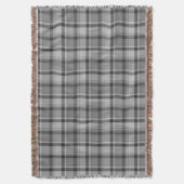 グレーフランネルプリント、ブランケット スローブランケット (正面縦)