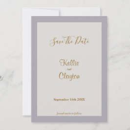 グレーフレームのシェード日付を保存 セーブザデート