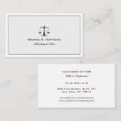 グレーフレーム弁護士ジャスティススケールプロフェッショナル 名刺 (正面/裏面)