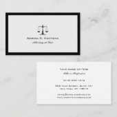 グレーフレーム弁護士ジャスティススケールプロフェッショナル 名刺 (正面/裏面)