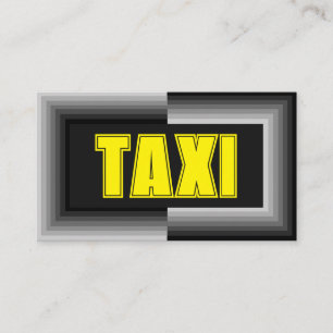 グレーフレーム黄色TAXI運転席運転席 名刺