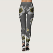 グレーフローズプリント レギンス (裏面)