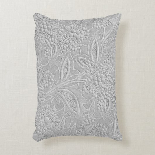 グレーフローラエンボスルック アクセントクッション (正面(垂直))