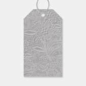 グレーフローラエンボスルック ギフトタグ (裏面)