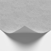 グレーフローラエンボスルック ラッピングペーパー (角)