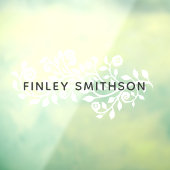 グレーフローラスワーズテンプレートクエレガントラススタイリッシュ ウィンドウサイン (シート3)