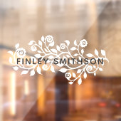 グレーフローラスワーズテンプレートクエレガントラススタイリッシュ ウィンドウサイン (シート2)