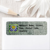 グレーフローラデニム ラベル (インサイチュ)