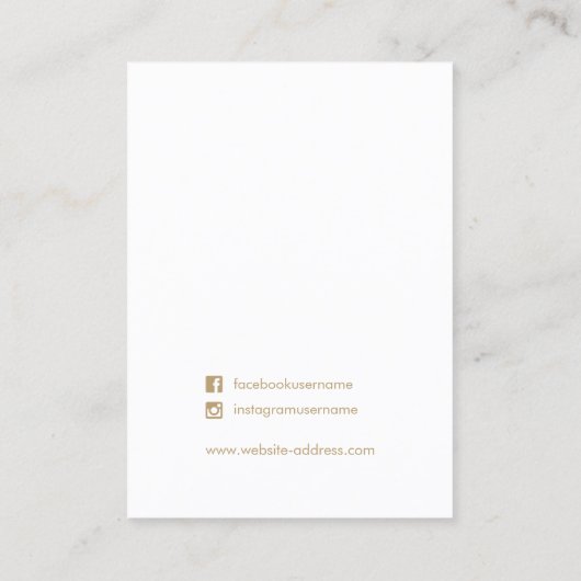 グレーフローラネックレスディスプレイ名刺 名刺 (裏面)